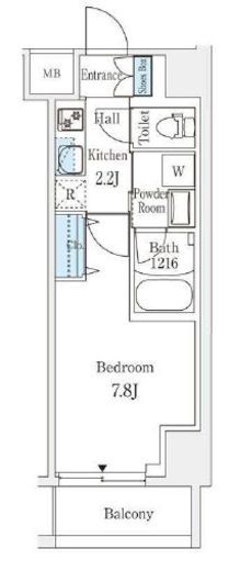 ラティエラ練馬　908号室　間取り