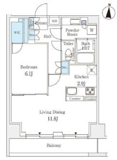ラティエラ練馬　909号室　間取り