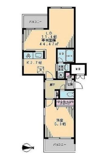 イーストポイント中野　503号室　間取り