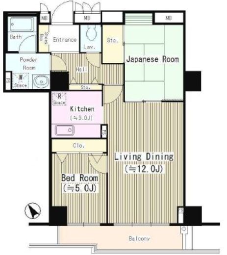 ハイエスト荻窪　1703号室　間取り