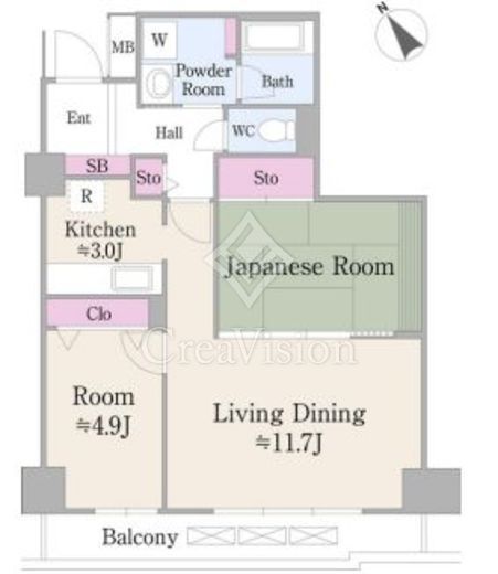 ハイエスト荻窪　304号室　間取り