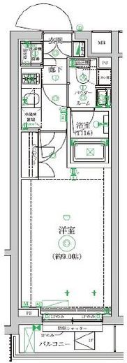セジョリ中野新橋レジデンス　306号室　間取り