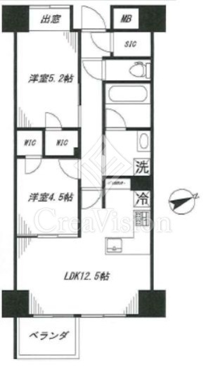 オープンレジデンシア中野坂上　203号室　間取り