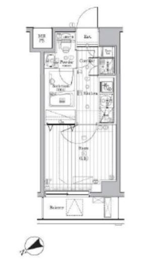 プレミアムキューブ新中野　603号室　間取り