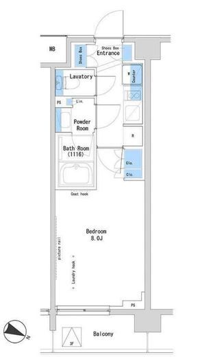 ルフォンプログレ中野富士見町ザ・レジデンス　112号室　間取り