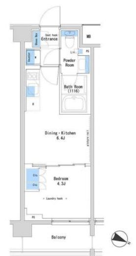 ルフォンプログレ中野富士見町ザ・レジデンス　404号室　間取り