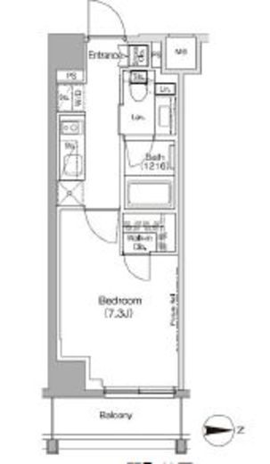 ザ・パークハビオ高円寺レジデンス　602号室　間取り