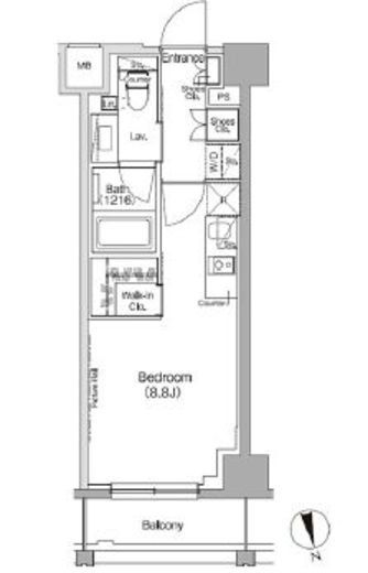 ザ・パークハビオ高円寺レジデンス　609号室　間取り