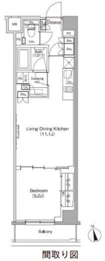 ザ・パークハビオ高円寺レジデンス　614号室　間取り