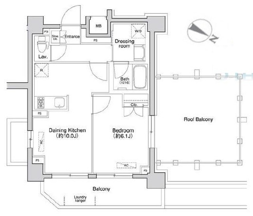 プライマル方南町　603号室　間取り