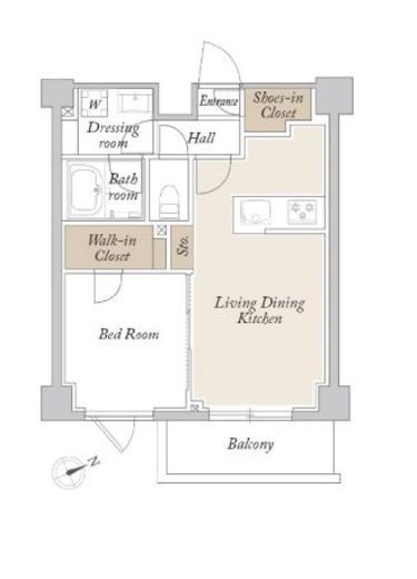 ORSUS新江古田　504号室　間取り