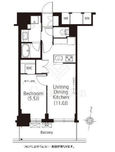フレンシア高円寺北　902号室　間取り