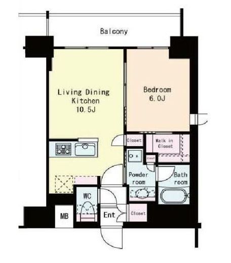 フレンシア高円寺北　909号室　間取り