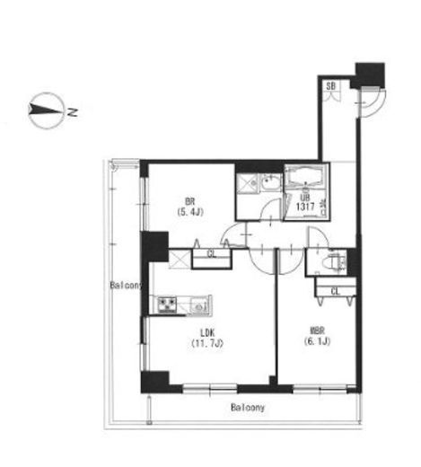 エスティメゾン高円寺　210号室　間取り