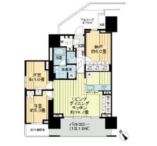 グランドメゾン江古田の杜　1111号室　間取り