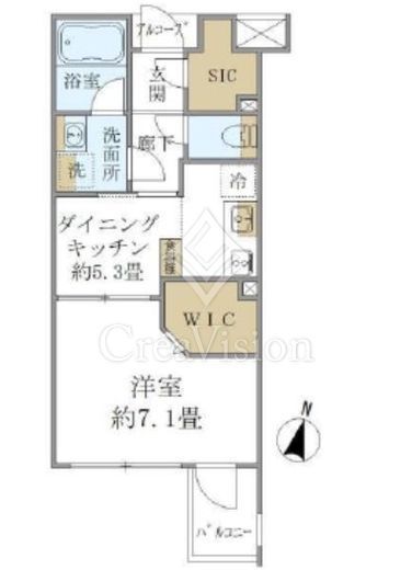 グローベル東高円寺レスティアーナ　208号室　間取り
