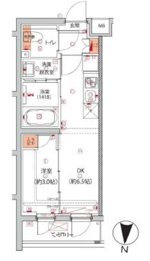 ハーモニーレジデンス中野本町パークサイド　301号室　間取り