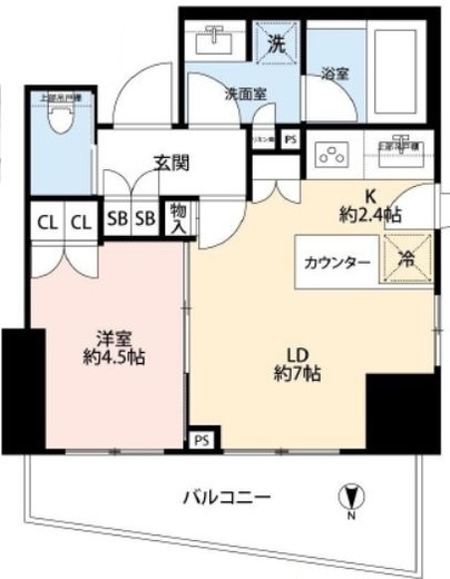 パークホームズ西荻窪グランビュー　1001号室　間取り