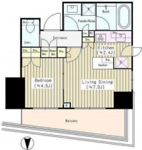 パークホームズ西荻窪グランビュー　301号室　間取り