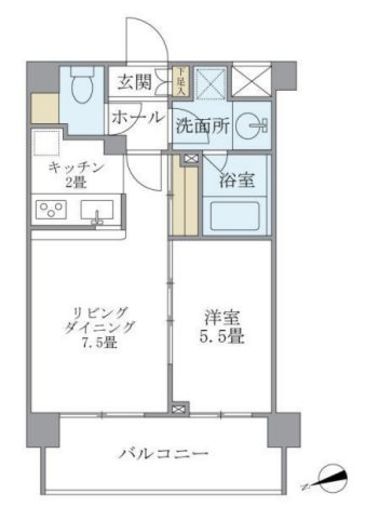 プレミアコンフォート西荻窪　104号室　間取り