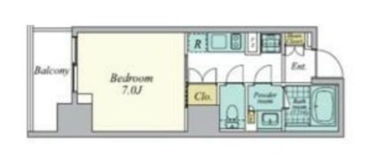 クレストコート中野　401号室　間取り