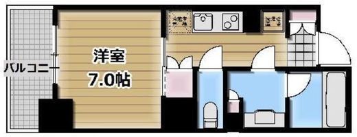 クレストコート中野　801号室　間取り