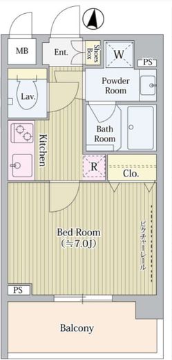 Casa de prata （カーサデプラタ）　101号室　間取り