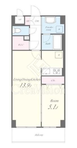 SAパームレジデンス　403号室　間取り