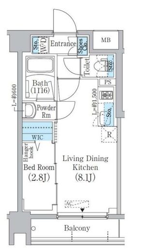 中野新橋レジデンス　202号室　間取り