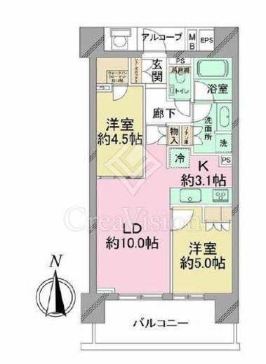 ベリスタ高井戸駅前　506号室　間取り