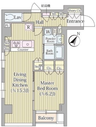 ヴァロータ氷川台　401号室　間取り