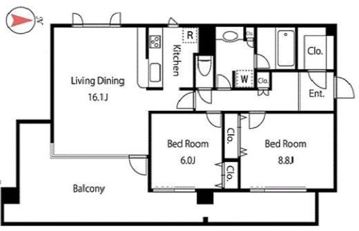 ガーデン杉並方南　304号室　間取り