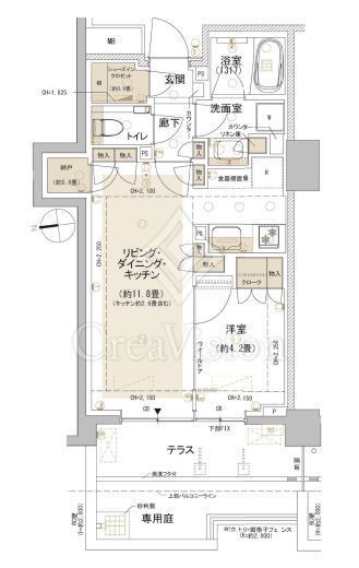パークホームズ東中野　101号室　間取り
