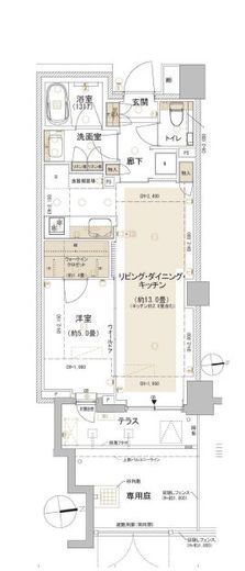 パークホームズ東中野　307号室　間取り