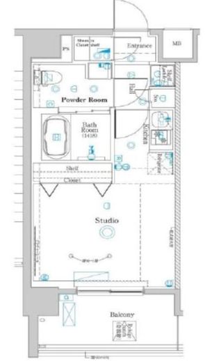 ラフィスタ中野本町　804号室　間取り