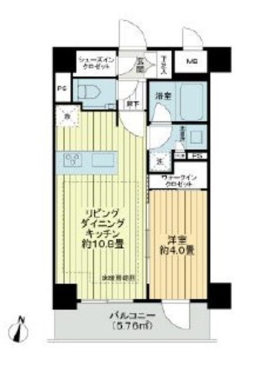 プレシス練馬ステーションフロント　202号室　間取り