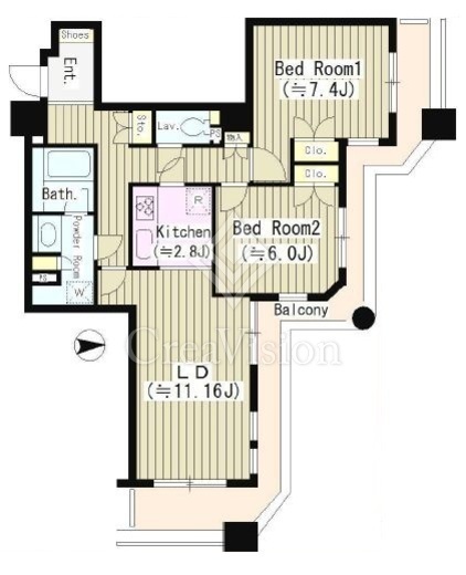 石神井公園ピアレス・ザ・タワー　501号室　間取り
