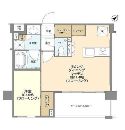 グローベルザ・プレイス東高円寺　209号室　間取り