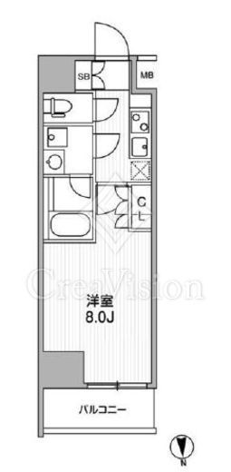 リーラ中野　202号室　間取り