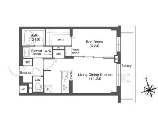AIFLAT方南町 (アイフラット方南町)　102号室　間取り