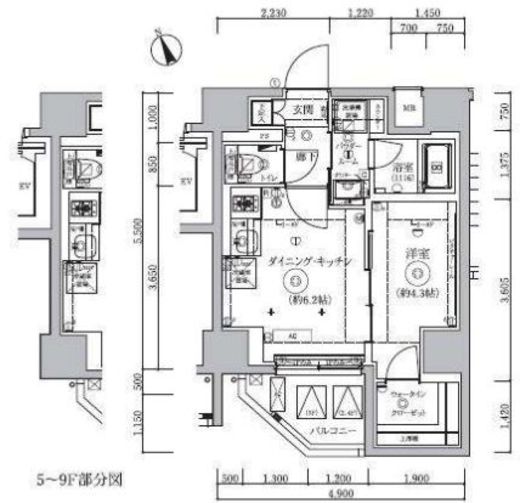 QUALITAS浜田山 (クオリタス浜田山)　101号室　間取り