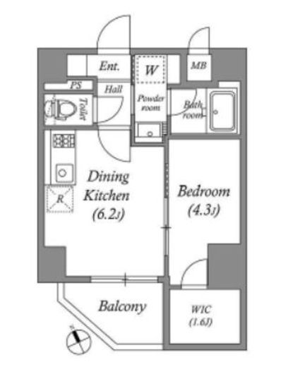 QUALITAS浜田山 (クオリタス浜田山)　301号室　間取り