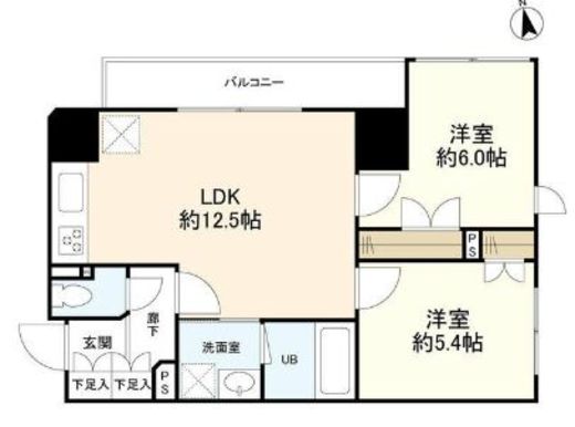 リバーレ中野坂上　404号室　間取り