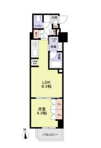 ジオエント中野　1003号室　間取り