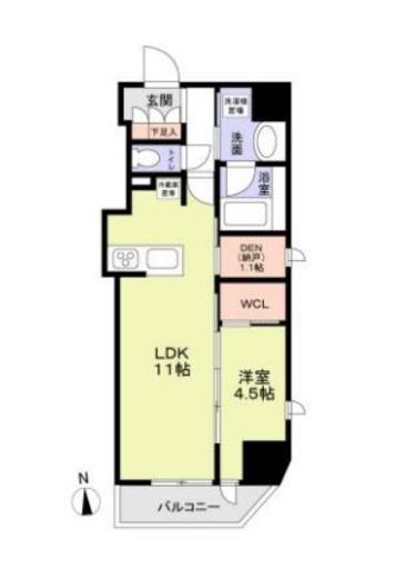 ジオエント中野　901号室　間取り
