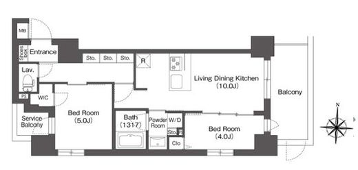 バウスフラッツ高円寺　301号室　間取り