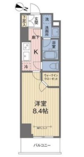 ACOLT中野富士見町 (アコルト中野富士見町)　1306号室　間取り