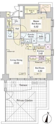 ル・シュクレ永福 (LeSucre永福)　106号室　間取り