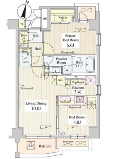 ル・シュクレ永福 (LeSucre永福)　206号室　間取り