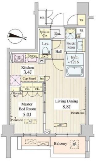 ル・シュクレ永福 (LeSucre永福)　308号室　間取り